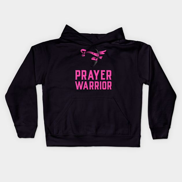 Prayer Warrior, Christian, Prayer Group, Prayer Line, Faith, Believer, Jesus Kids Hoodie by ChristianLifeApparel